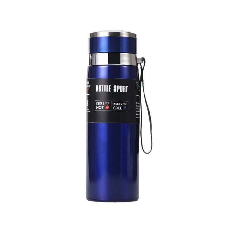 Large-Capacity Sling Pot 316 Stainless Steel Thermos Cup Outdoor Sports Rope Portable Travel Pot Car Water Cup