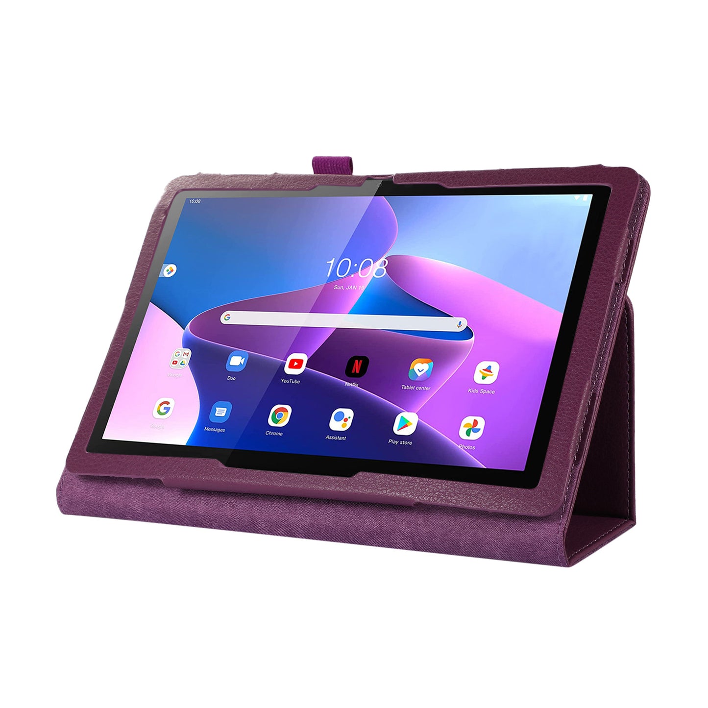 Suitable for Lenovo M10 three generation TB328 tablet computer litchi pattern full edge protective cover