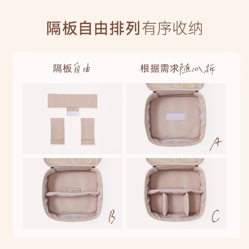 Cosmetic Bag Women's 2025 New Portable Cosmetic Case Travel Cosmetic Brush Bag Large Capacity Cosmetic Storage Bag High-end