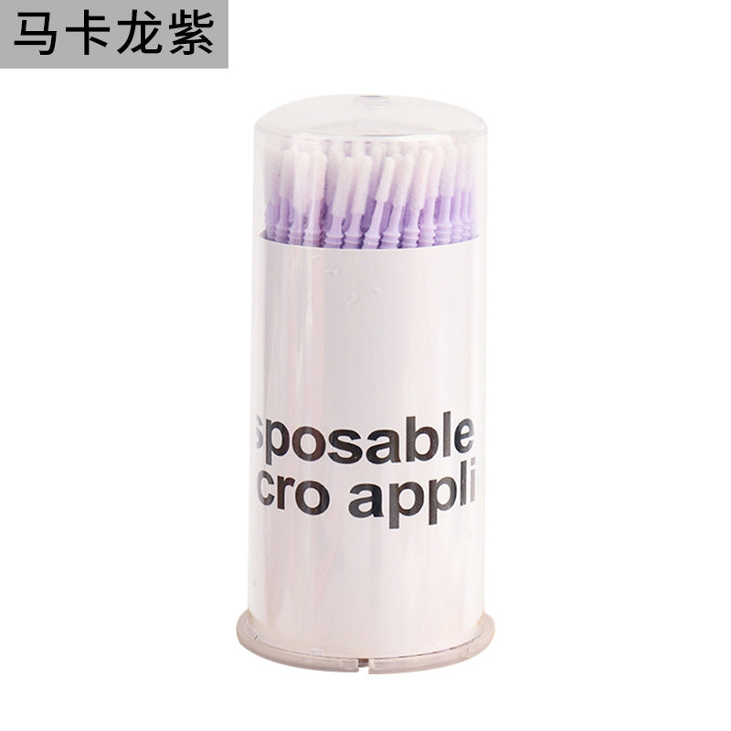 New wholesale long head cotton swab eyelash tattoo nail cleaning cotton swab eyelash disposable long thread cotton swab