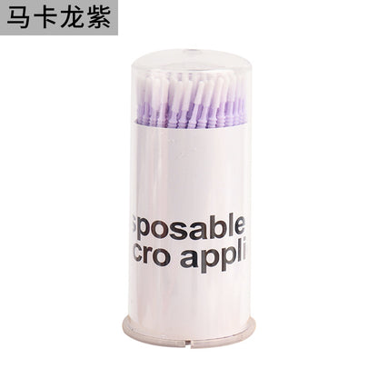 New wholesale long head cotton swab eyelash tattoo nail cleaning cotton swab eyelash disposable long thread cotton swab