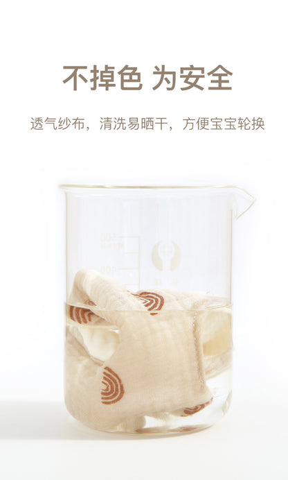 Class A cotton baby gauze baby anti-deflection head shaped pillow sweat-absorbing breathable Four Seasons suitable for newborn comfort pillow