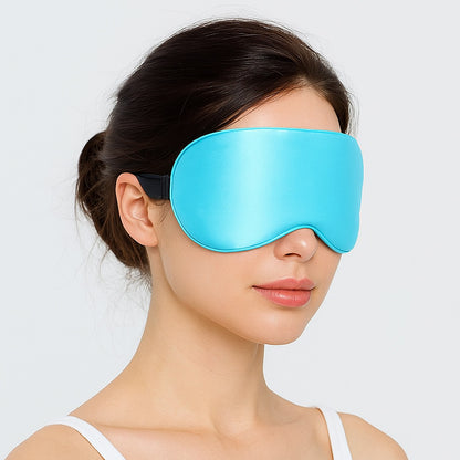 Cross-Border Wholesale Imitation Silk Eye Mask, Light-Blocking, Non-Pressing on the Eyes, Travel and Sleeping Eye Mask, Breathable Sleep Eye Mask, Adjustable
