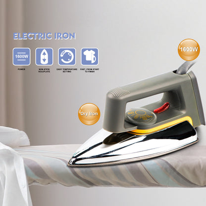 Cross-Border Us Standard 110V European Standard Dry Ironing Electric Iron Without Steam for Ironing Rhinestones, Wood Veneer, and Special for Dry Ironing