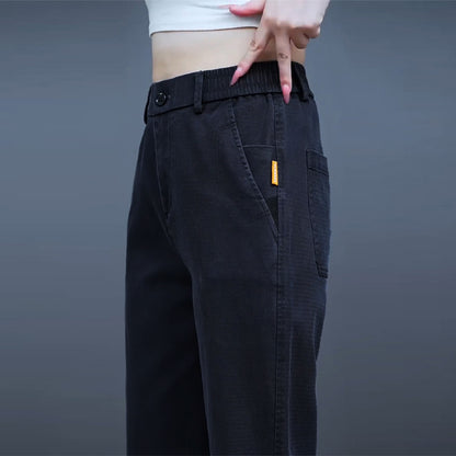 Lyocell Tencel Casual Pants for Men, New Summer Thin Straight-Leg Drapey Wide-Leg Pants, Loose Sports Ice Silk Long Pants
