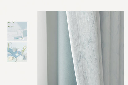 Cream Style Jacquard Curtain for Bedroom Premium Chenille Shading Living Room Bedroom French Light Luxury Shaoxing Curtain