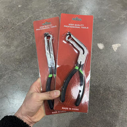 Red and black elbow 60 degree power-off pliers bolt pliers multi-purpose pliers car oil pipe separation harness pliers cross-border pliers