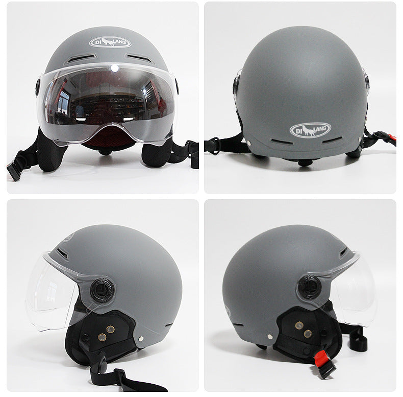 3C certification ear protection electric car helmet men and women summer sunscreen electric car helmet light half helmet manufacturers wholesale