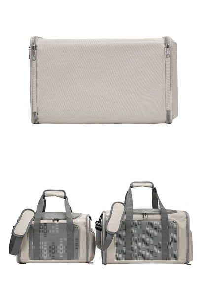 Cat Bag Outgoing Portable Large Capacity Breathable Cat Car Cage Cat Cage Dog Bag Portable Crossbody Foldable Pet Bag