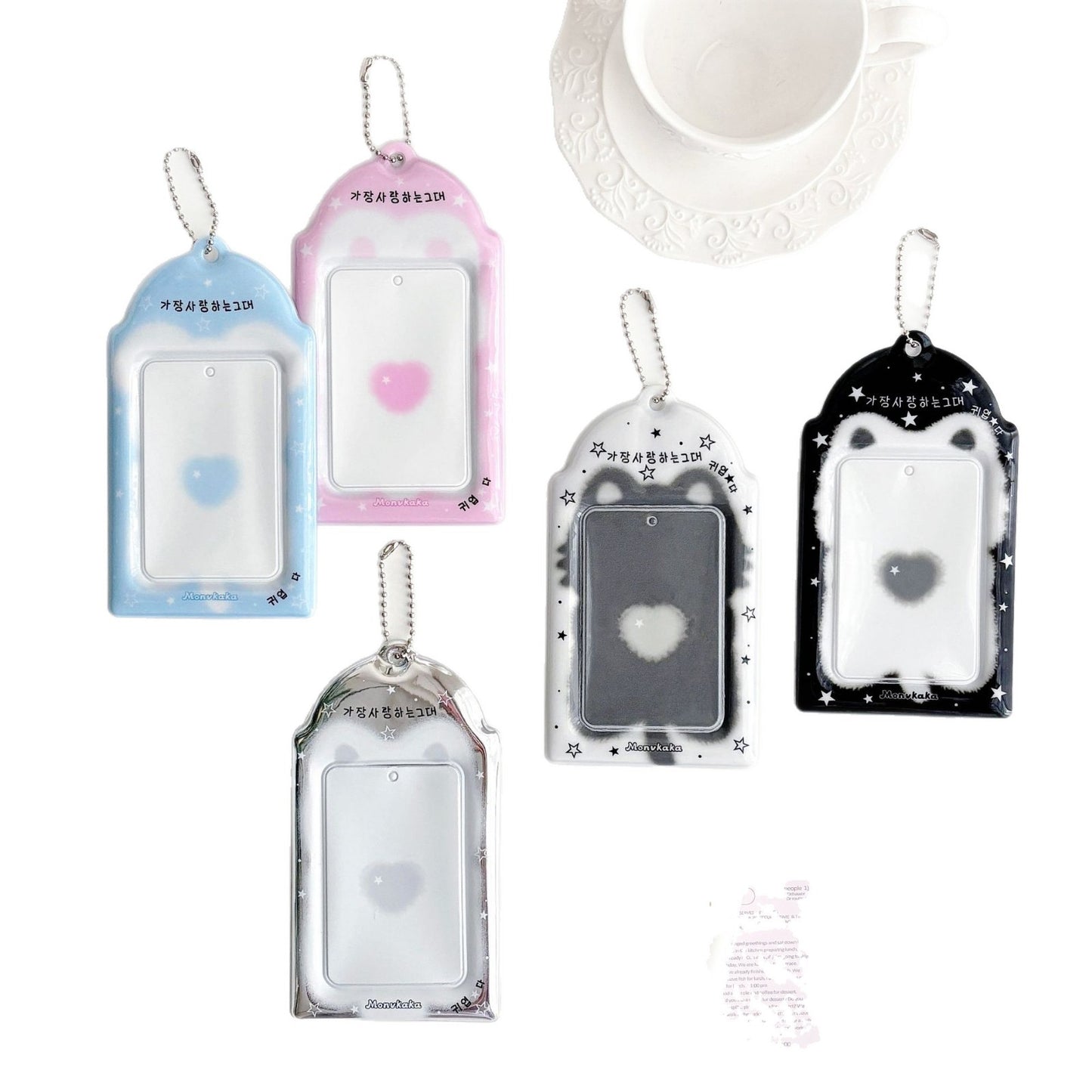 Original Blurry Animal 3inch Card Holder Pvc Card Holder Star Chasing Small Card Random Card Storage Card Bag Card Holder Protective Cover