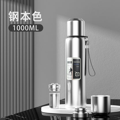 316 stainless steel liner large capacity vacuum all-steel thermos cup outdoor travel mountaineering fitness portable thermos pot
