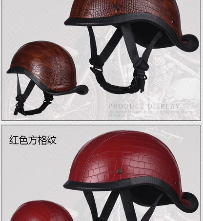 New National Standard 3C Retro Flip-Up Helmet for Women, Motorcycle Half-Helmet for Men, Electric Scooter Helmet, Cruiser Helmet for Riding