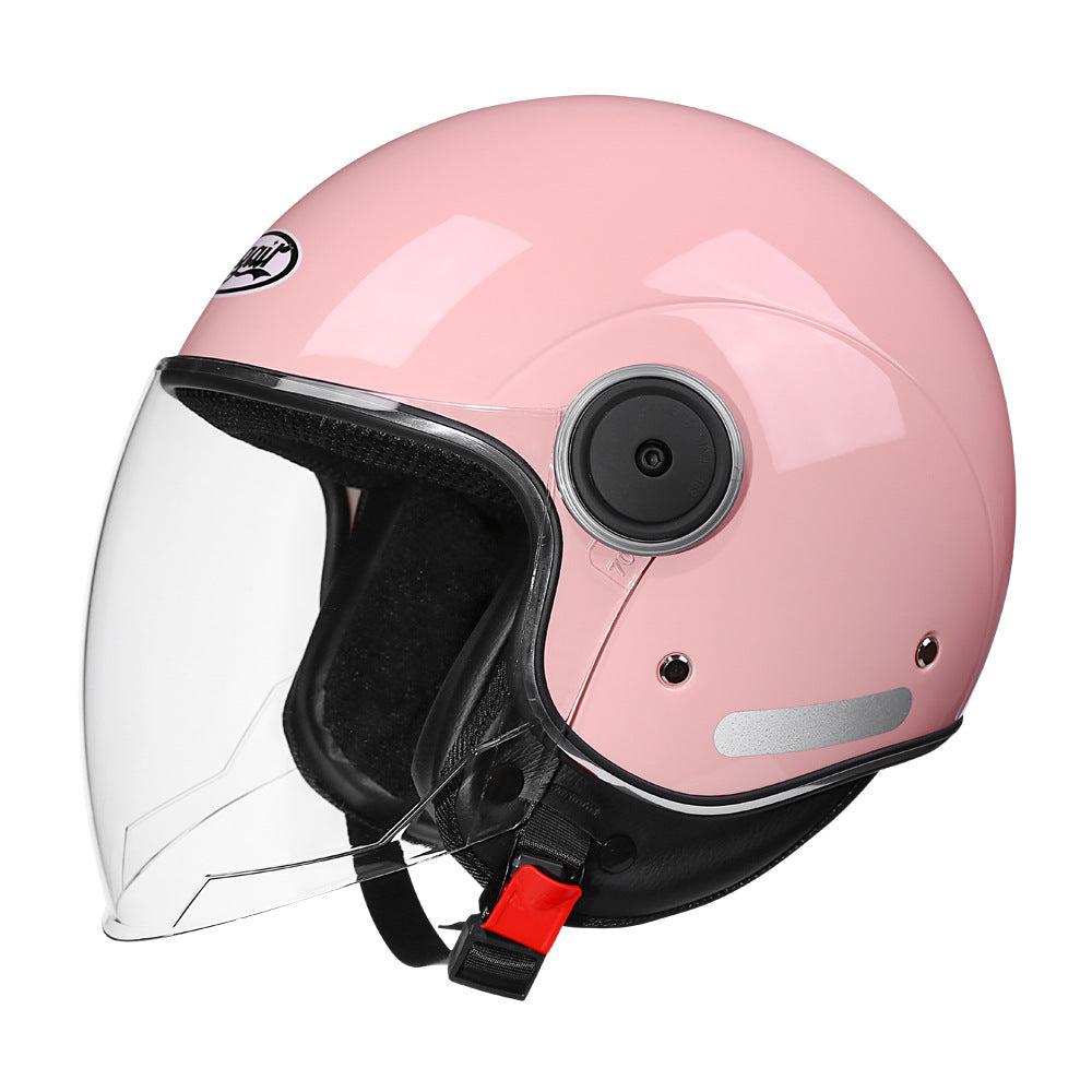 3c certified motorcycle helmet electric car helmet Harley universal battery car Four Seasons universal personality half helmet