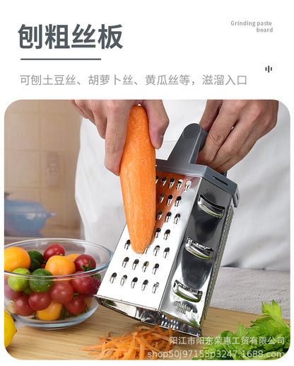 Kitchen Multifunctional Six-sided Melon Planer Household Vegetable Cutter Cheese Potato Planer