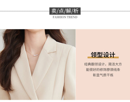 French Hepburn Style Small Black Dress High Sense High Cold Royal Sister Fried Street Small Fragrance Style Pleated Professional Suit dress Summer