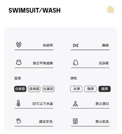 One-Piece Drop-Shipping Japanese and Korean Style Long-Sleeve Swimwear for Women, Two-Piece Conservative Sun-Protective Sports Swimsuit, Fresh Style for Students, Wholesale Swimwear