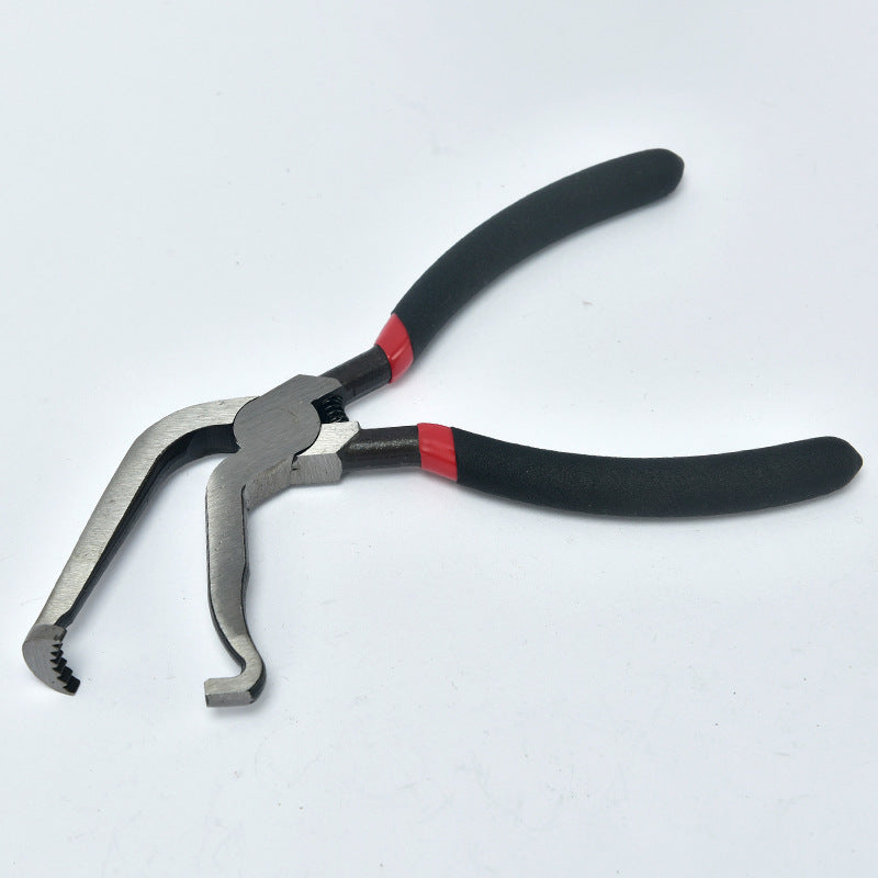 Red and black elbow 60 degree power-off pliers bolt pliers multi-purpose pliers car oil pipe separation harness pliers cross-border pliers