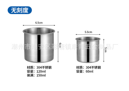 304 stainless steel measuring cup 40ml scale Cup hospital anti-iodophor liquid medicine delivery Cup