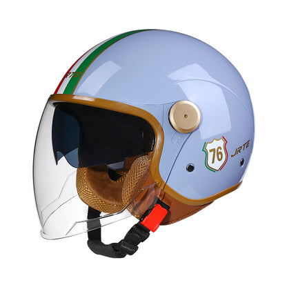 3c certified motorcycle helmet electric car helmet Harley universal battery car Four Seasons universal personality half helmet