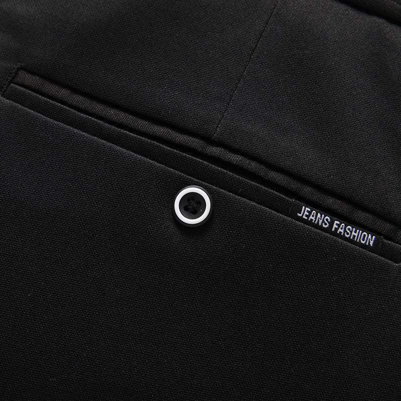 28-40 Summer New Men's Casual Pants Slim-fit Elastic Small Straight Korean Style Suit Pants Men's Pants
