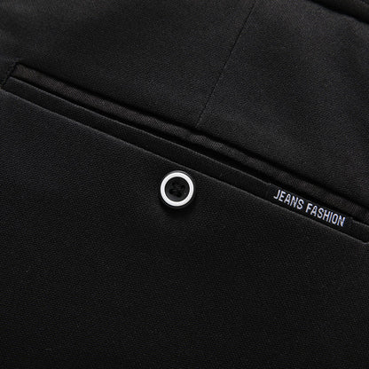 28-40 Summer New Men's Casual Pants Slim-fit Elastic Small Straight Korean Style Suit Pants Men's Pants