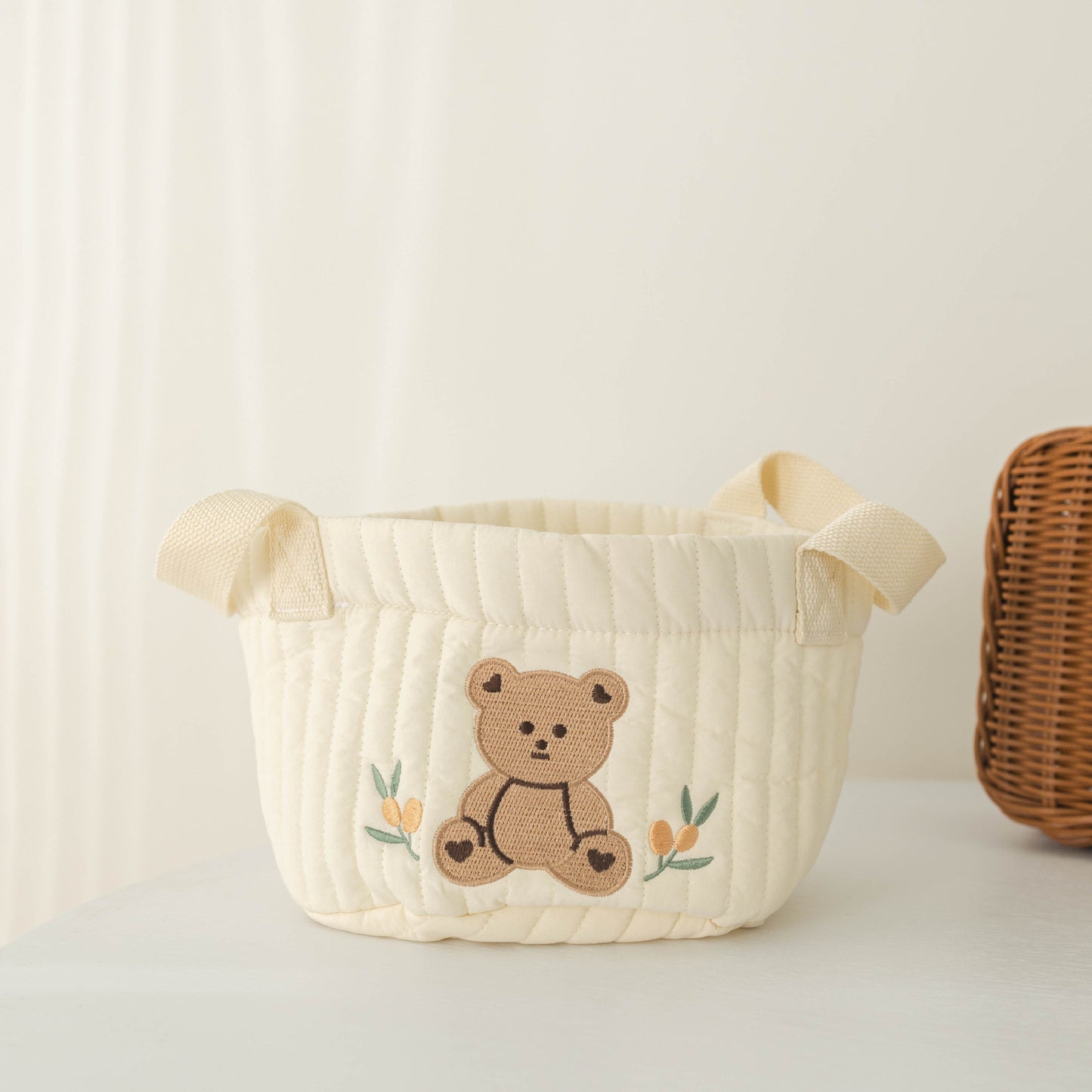 Ins Storage Basket Baby Diaper Clothes Toy Fixing Bag Bedding Storage Multi-use Storage Bag