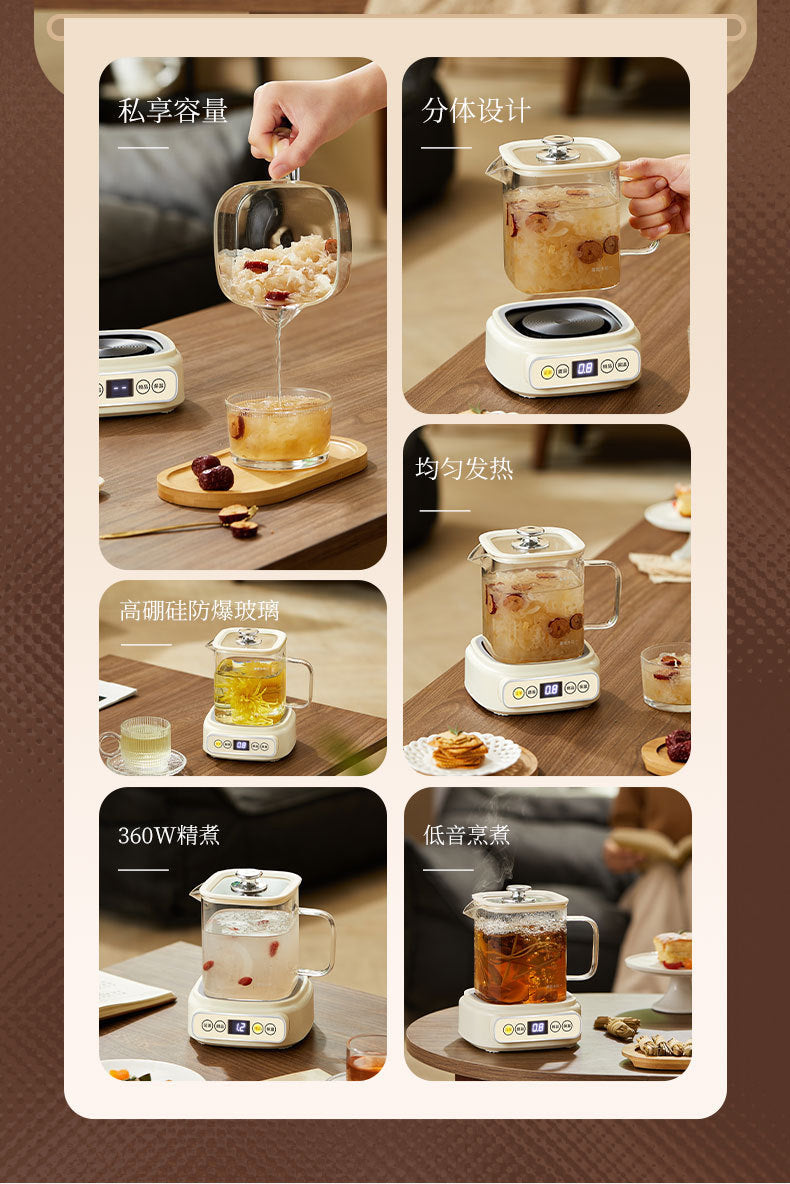Health Pot Multi-functional New Household Glass Kettle Small Office Tea Maker Dormitory Flower Tea Pot Gift