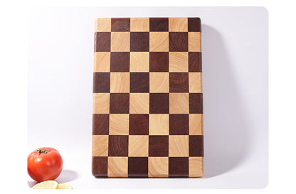Wholesale antibacterial mildew-proof anti-skid rubber wood solid wood splicing checkerboard cutting board solid wood chopping board cutting board
