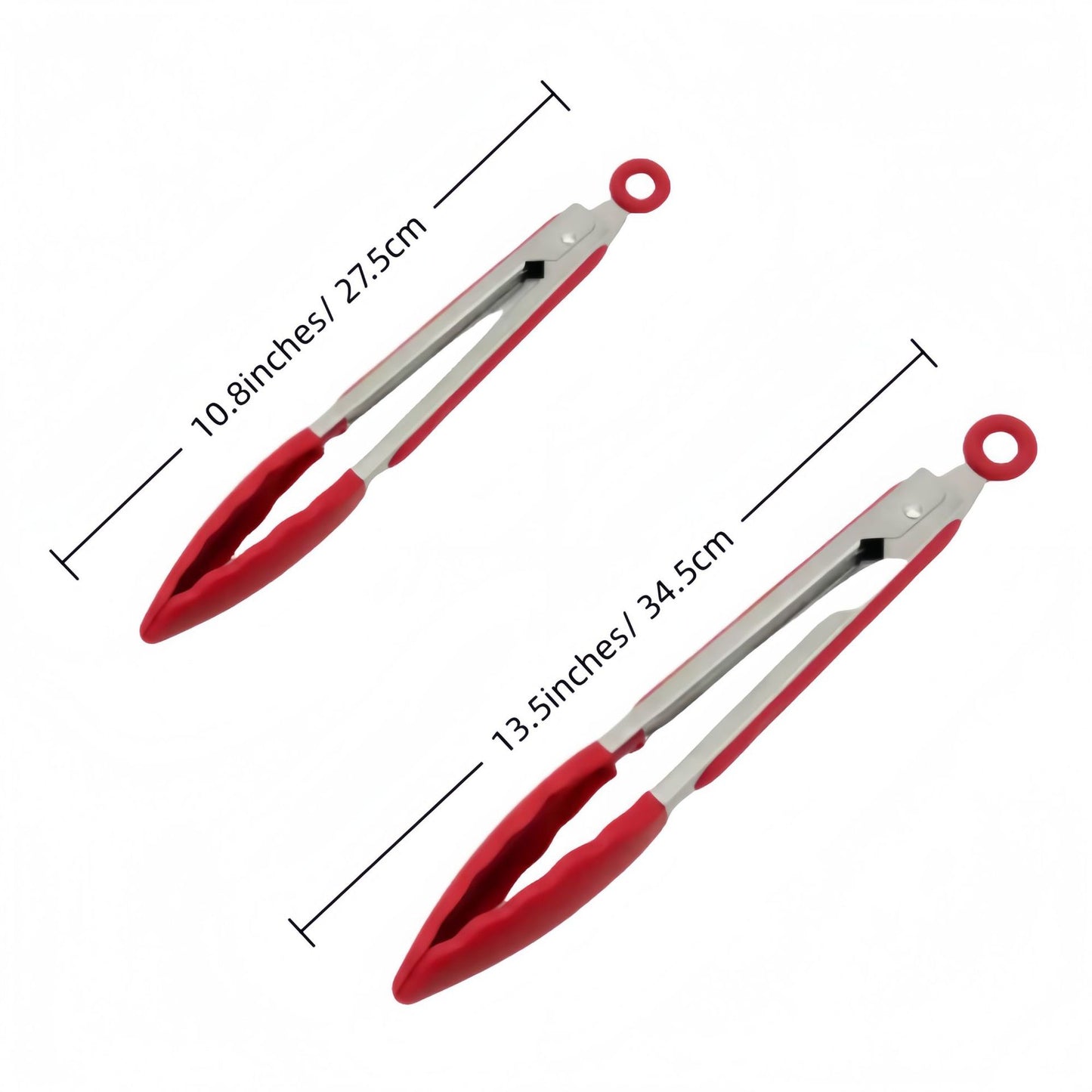 Cross-Border Black Silicone Clip High Temperature Resistant Kitchen Food Frying Stainless Steel Bread Clip Steak Clip Kitchen Food Clip