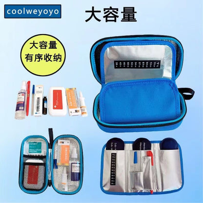 Insulin Refrigerated Biological Gel Ice Bag 75g Nylon Thermal Insulation Refrigeration Ice Strips Fresh and Cold Insulation Medical Ice Bag