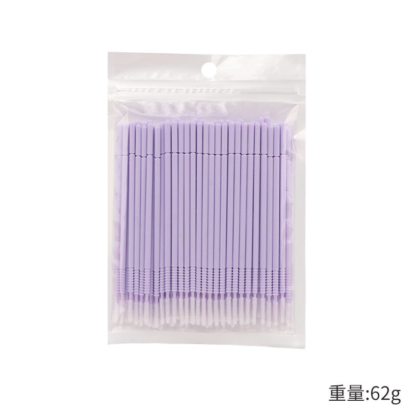 New wholesale long head cotton swab eyelash tattoo nail cleaning cotton swab eyelash disposable long thread cotton swab