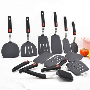 Silicone Mini Soup Spoon Kitchen Cooking Soup Spoon Children's Food Supplemented Soup Spoon Food Grade Material Silicone Soup Spoon 21cm