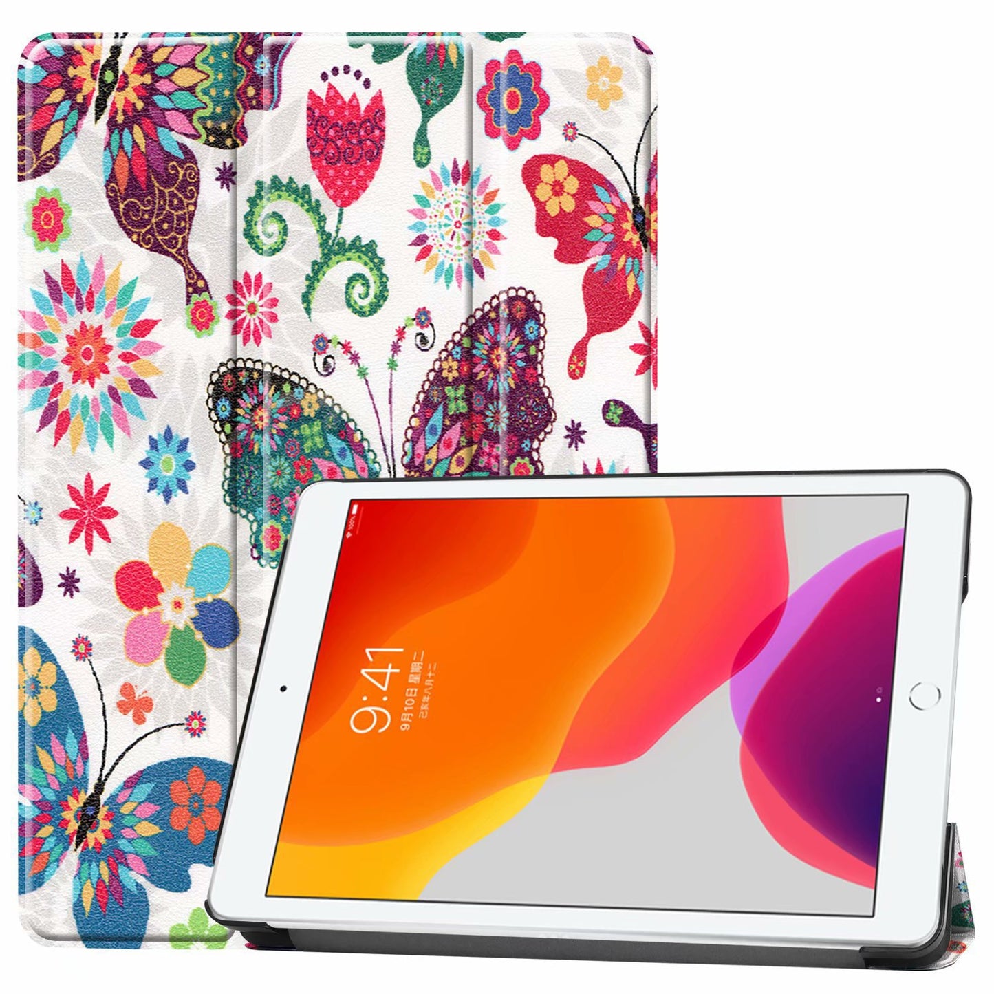 in stock Suitable for 2021 New Nokia T20 10.4 inch Tablet PC Protective Leather Case Three-fold Ultra-thin Case