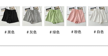 Fat mm large size shorts female summer New loose harbor wind leisure sports a word home wide leg hot pants foreign trade ins