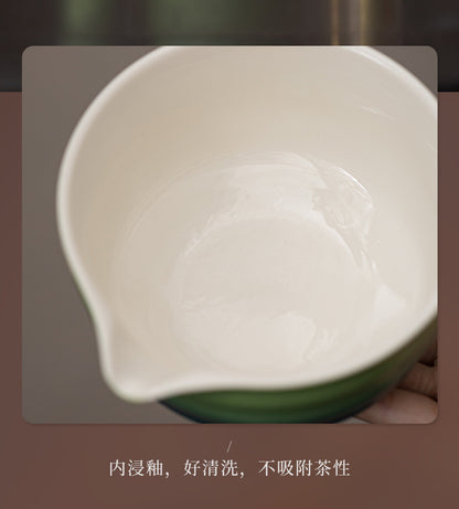 Japanese-Style Matcha Set with Gradient Ceramic Whisk, Tea Bowl, Whisk Holder, and Tea Brush