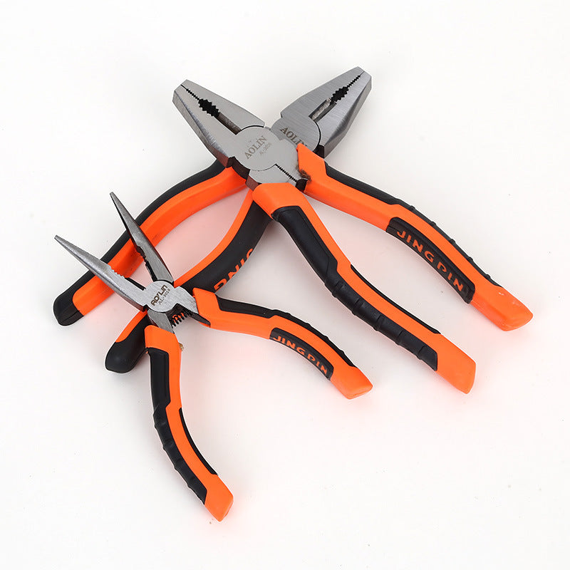 Multi-functional wire pliers household labor-saving vise industrial grade diagonal pliers 8 inch pointed pliers electrical wire stripping pliers