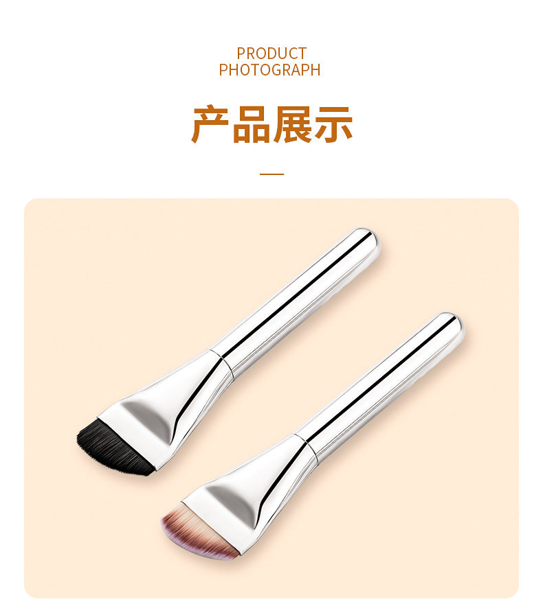 Cross-border oblique head foundation concealer makeup brush mask foundation liquid seamless application professional beauty tools manufacturers wholesale