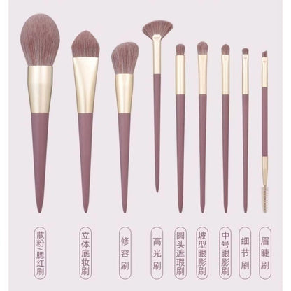 Cangzhou Little Purple Potato Makeup Brush Set Loose Powder Brush Eyeshadow Brush Foundation Brush Portable Beauty Brush Makeup Tools