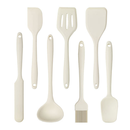 in stock Mini All-inclusive Silicone Kitchenware suit small size Silicone Soup Spoon Secret Shovel Household Non-stick Cookware for Children