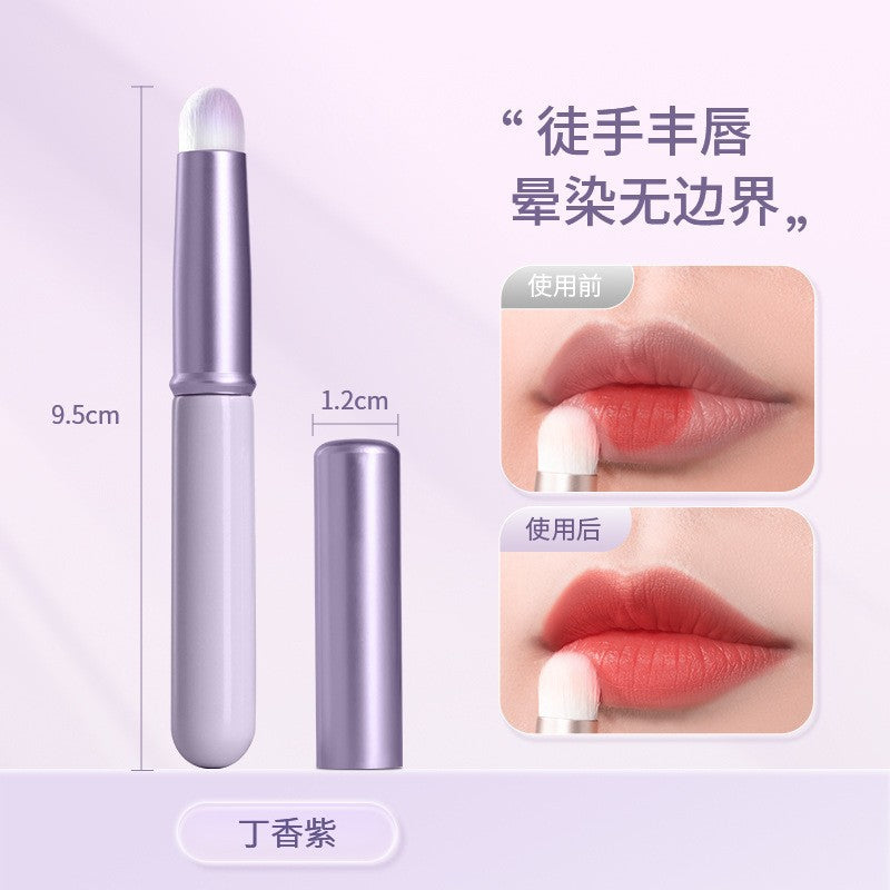 Round Head lip brush lipstick brush beauty tools concealer brush blooming brush portable lip makeup brush wholesale one-piece delivery