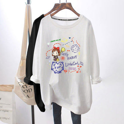 Breastfeeding Top Autumn Base Shirt Hot Mom's Out-of-the-way Breastfeeding Long-sleeved T-shirt for Spring and Autumn Postpartum Breastfeeding Clothes