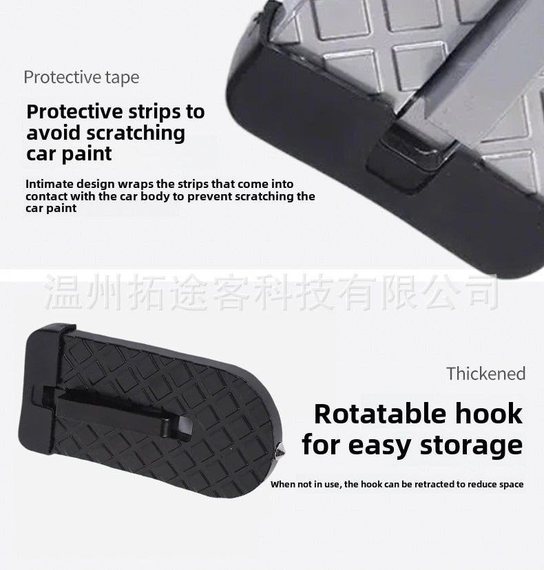 Car Assist Pedal for Climbing onto the Roof, Door Pedal, Car Door Step, Lightweight and Foldable