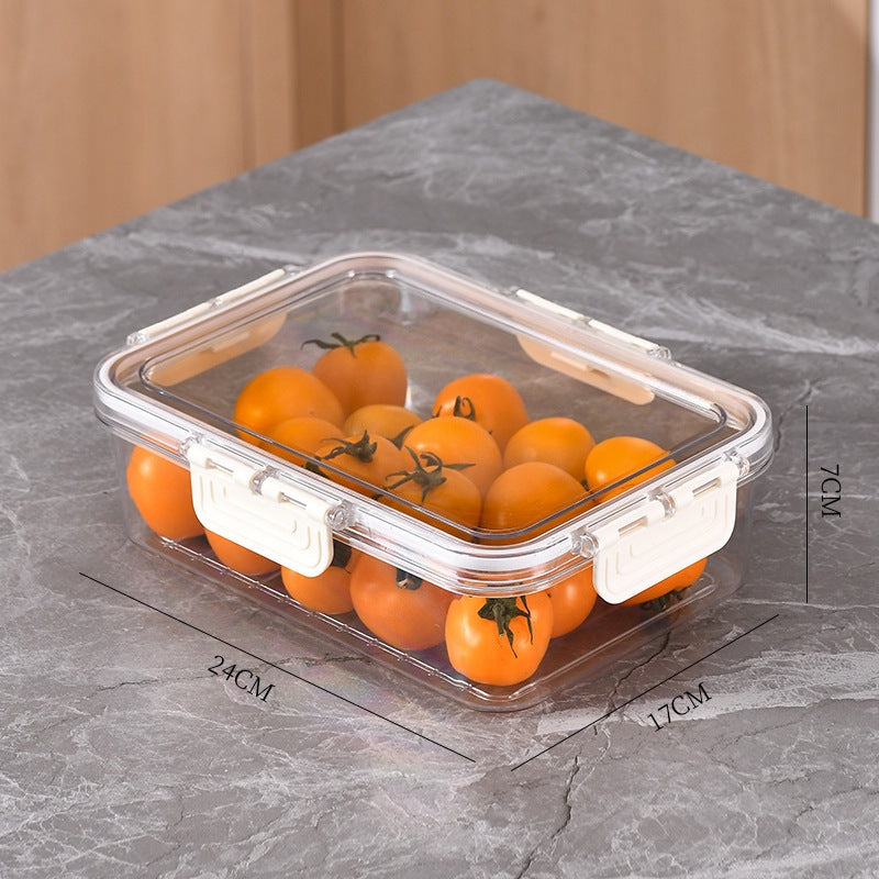 Fresh-Keeping Box Plastic Storage Thickeneded Refrigerator Dust-Proof Finishing Household Artifact Special Kitchen New Plastic Box