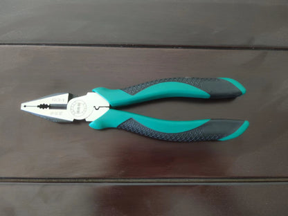 Pliers European Chrome Vanadium Steel Wire Pliers Source Factory Pvc Plastic Handle Tiger Pattern Vise 8inch Large Quantity Discount Pliers