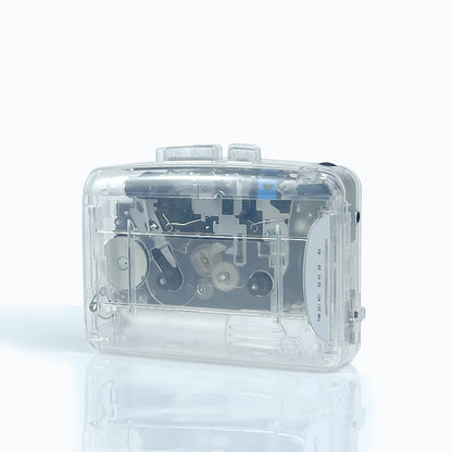 Bayin Box Cross-Border Transparent Retro Tape Player Recorder Walkman Headphone Player Tape Player Radio