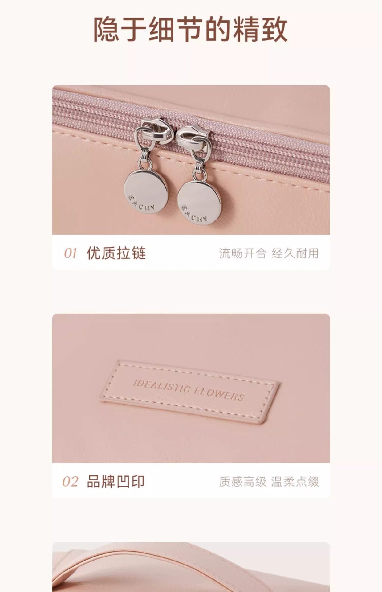 Cosmetic Bag Women's 2025 New Portable Cosmetic Case Travel Cosmetic Brush Bag Large Capacity Cosmetic Storage Bag High-end