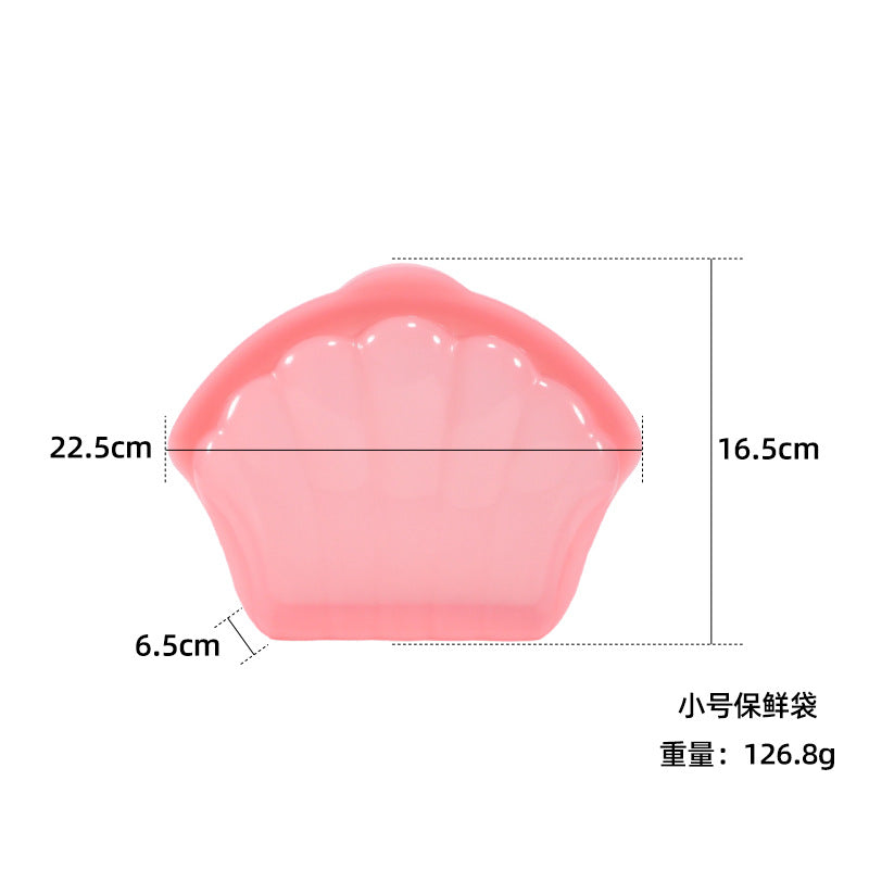 Silicone Fresh-Keeping Bag Food Repackaging Bag Silicone Bag Refrigerator Fresh-Keeping Bag Household Storage Edible Food-Grade Food Sealing Bag