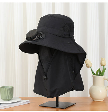 New Sun Hat for Men and Women in Summer, Uv Protection, Neck Protection, Sun Protection, Solar Fan Hat, Outdoor Mountaineering Fisherman Hat