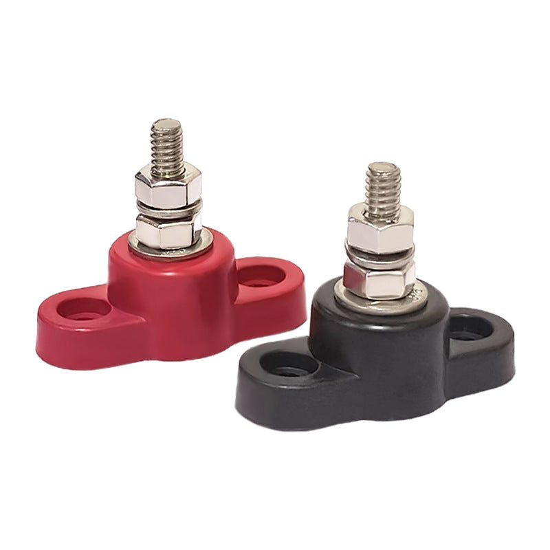 Inch single connection stud red and black pair of car saloon yacht battery modified connection post 3/8 5/16 1/4