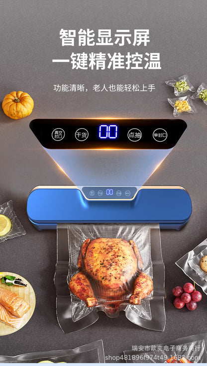 Automatic Vacuum sealing machine food packaging machine small fresh-keeping sealing machine household plastic sealing machine vacuum group purchase